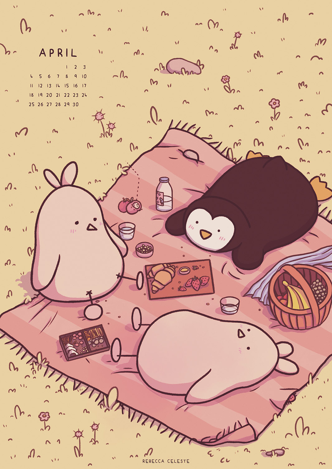 Birb Calendar April 2023