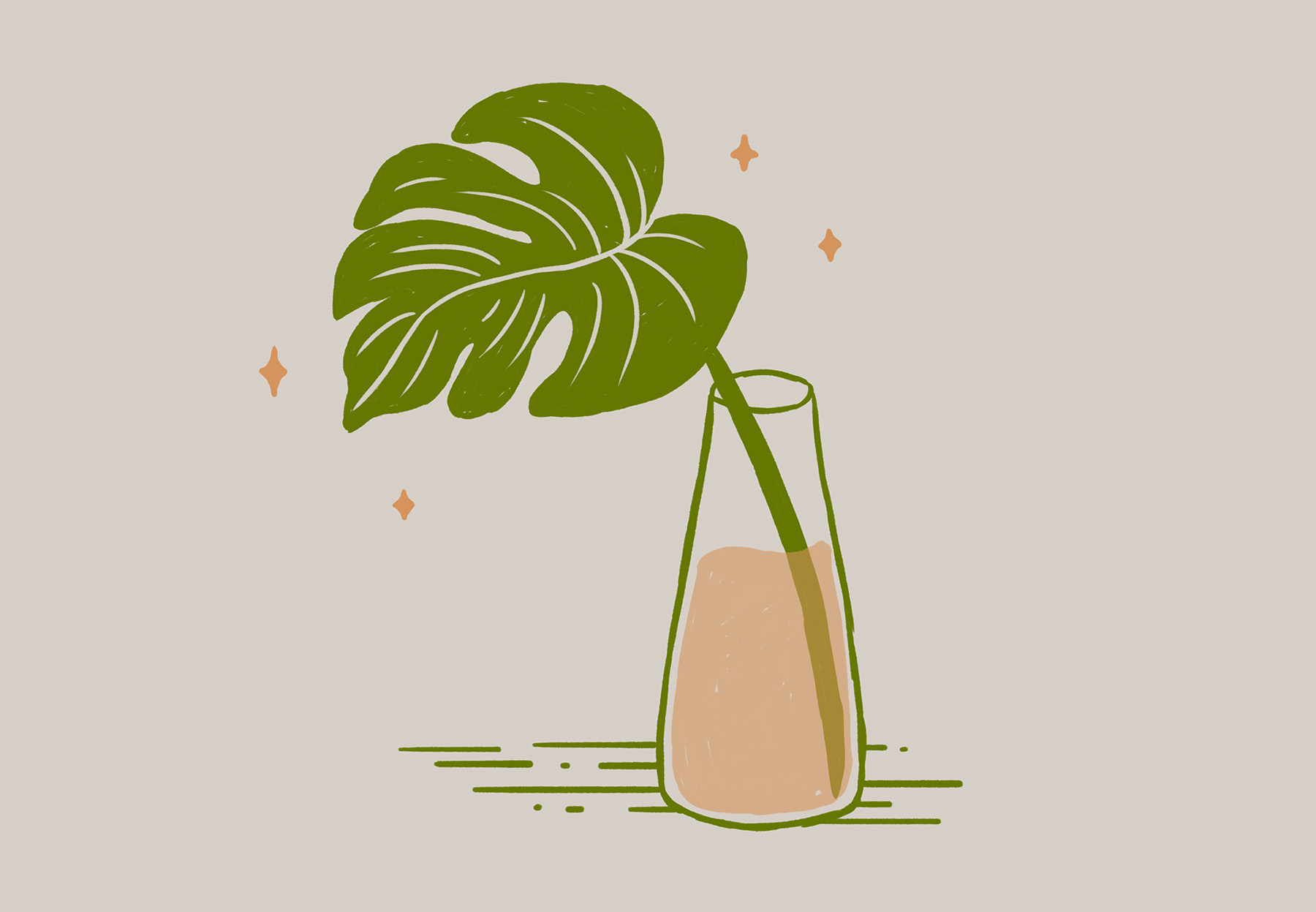 Monstera Illustration