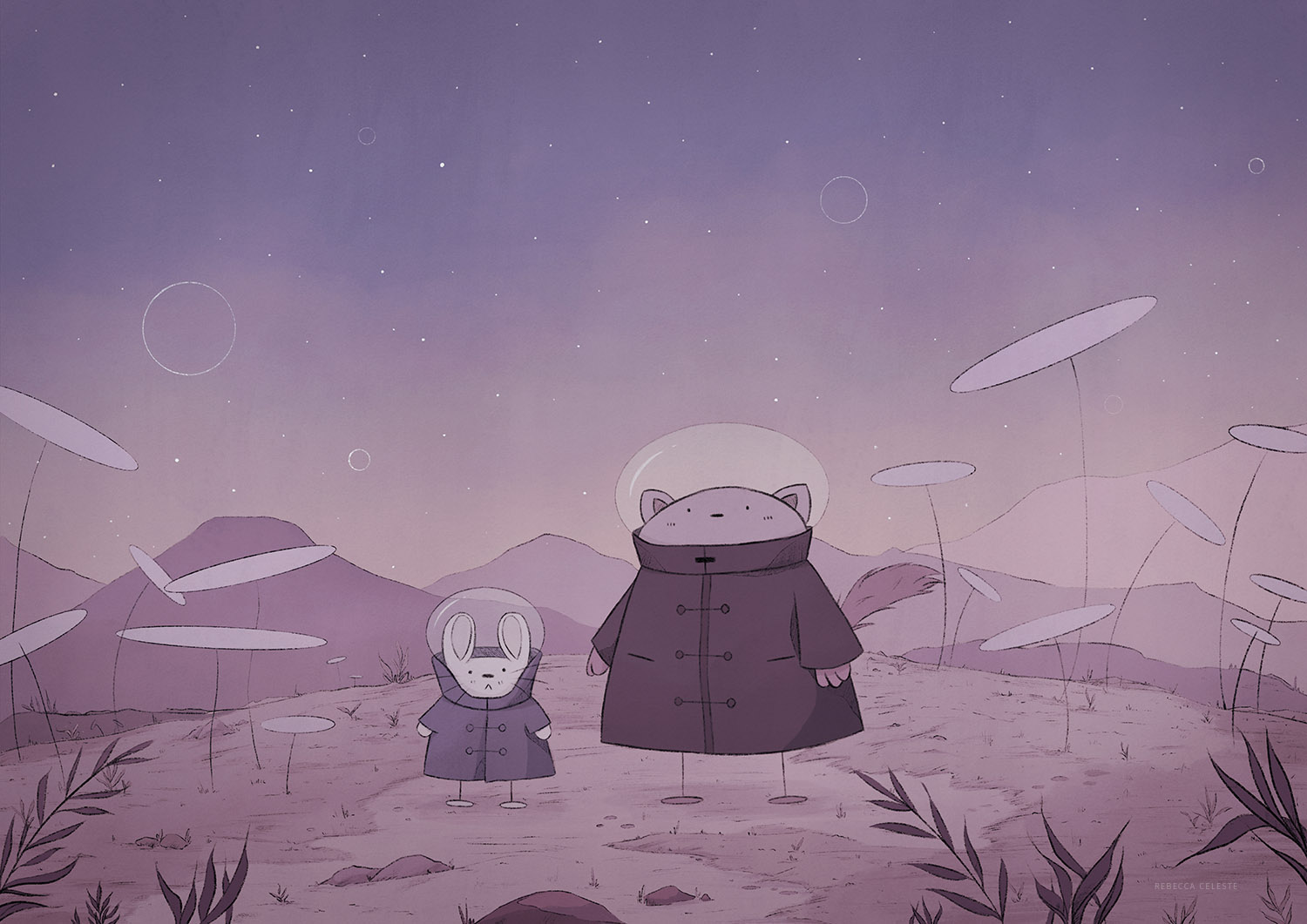 Chester and Boo Illustration