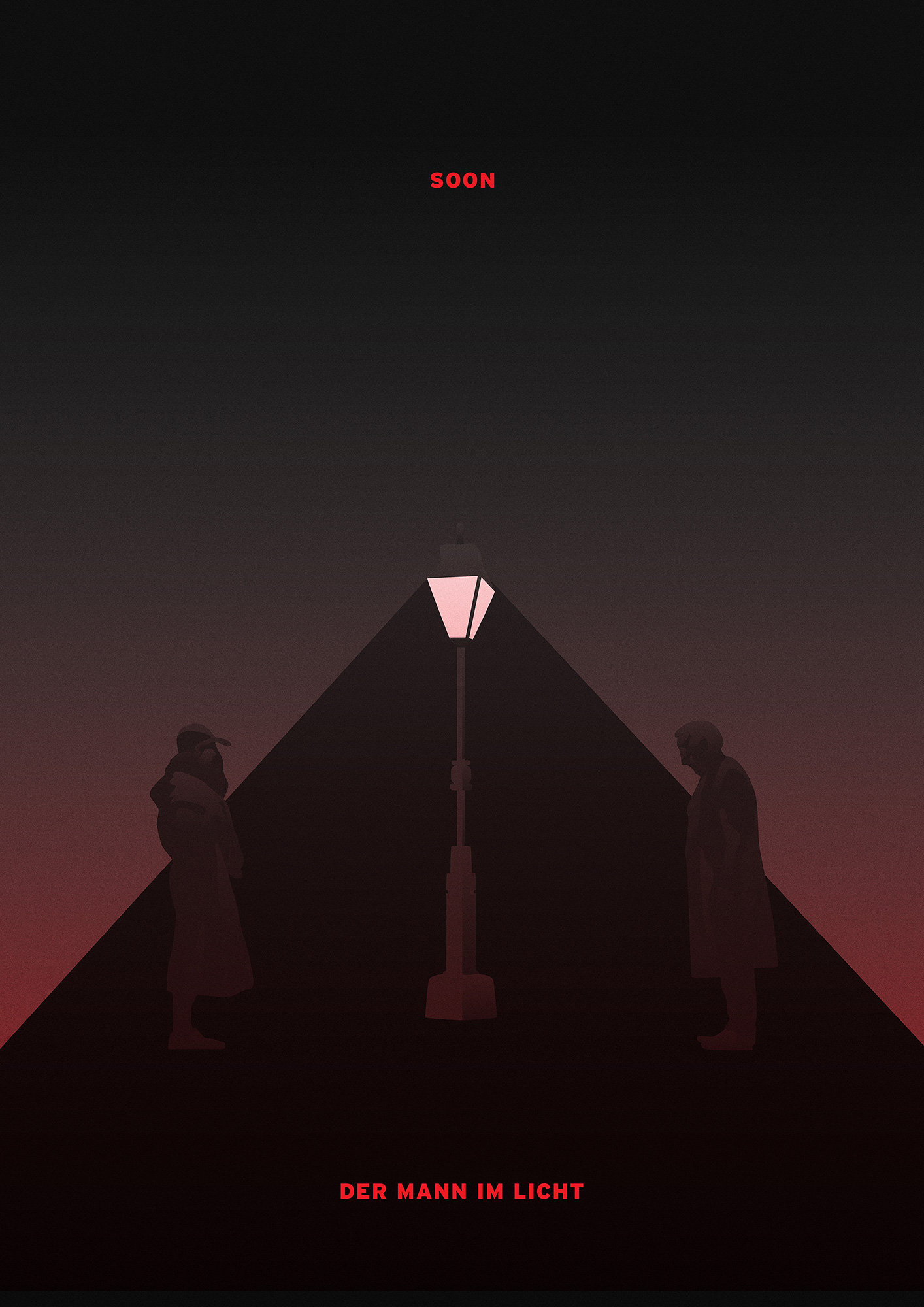 Mann im Licht Poster Variante 3