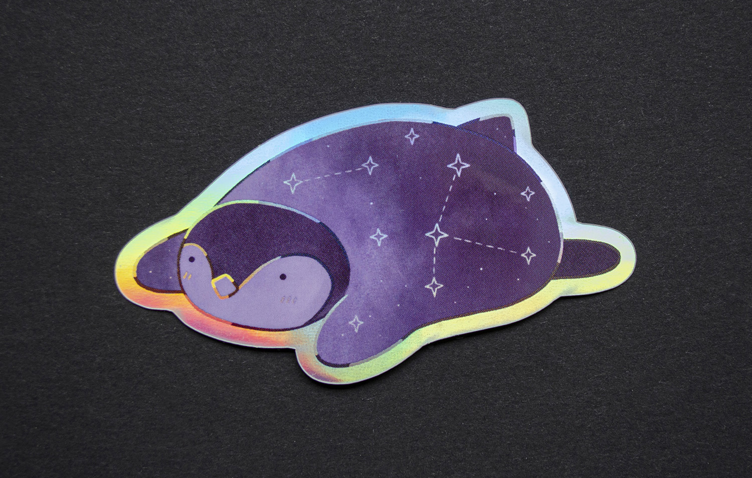 Penguin Holographic Sticker